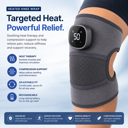 Self-Heating Knee Warmer and Electric Massager