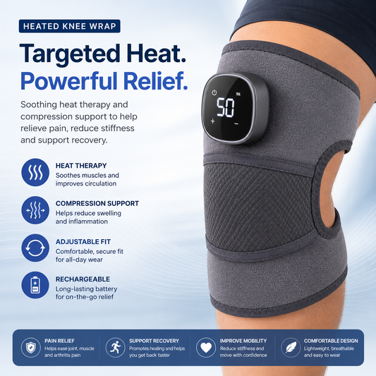 Self-Heating Knee Warmer and Electric Massager