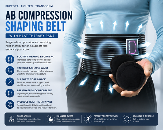 Abdomencare Umbilical Hernia Belt for Men and Women | Abdominal Hernia Belt for Women & Men with 2 Unique Compression Pads | Belly Button Umbilical Hernia Belts for Men | Hernia Support Binder | S/M